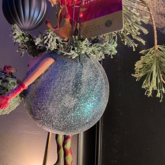 Rare Patience Brewster Mackenzie Childs Krinkles Joyful Ornament Christmas - Picture 4 of 5